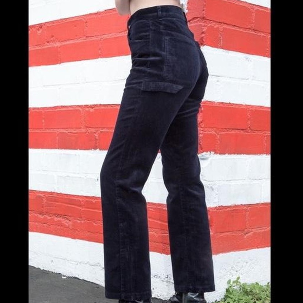 navy blue corduroy brandy Melville pants